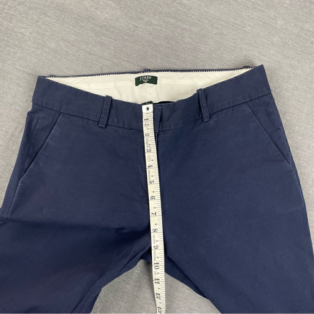 J Crew City Fit Navy Blue Khaki Dress Pants Women’s Size 6S - Picture 5 of 8